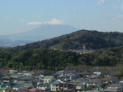 ゴルフ場からの秀峰富士